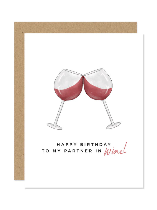 Wine Birthday Card