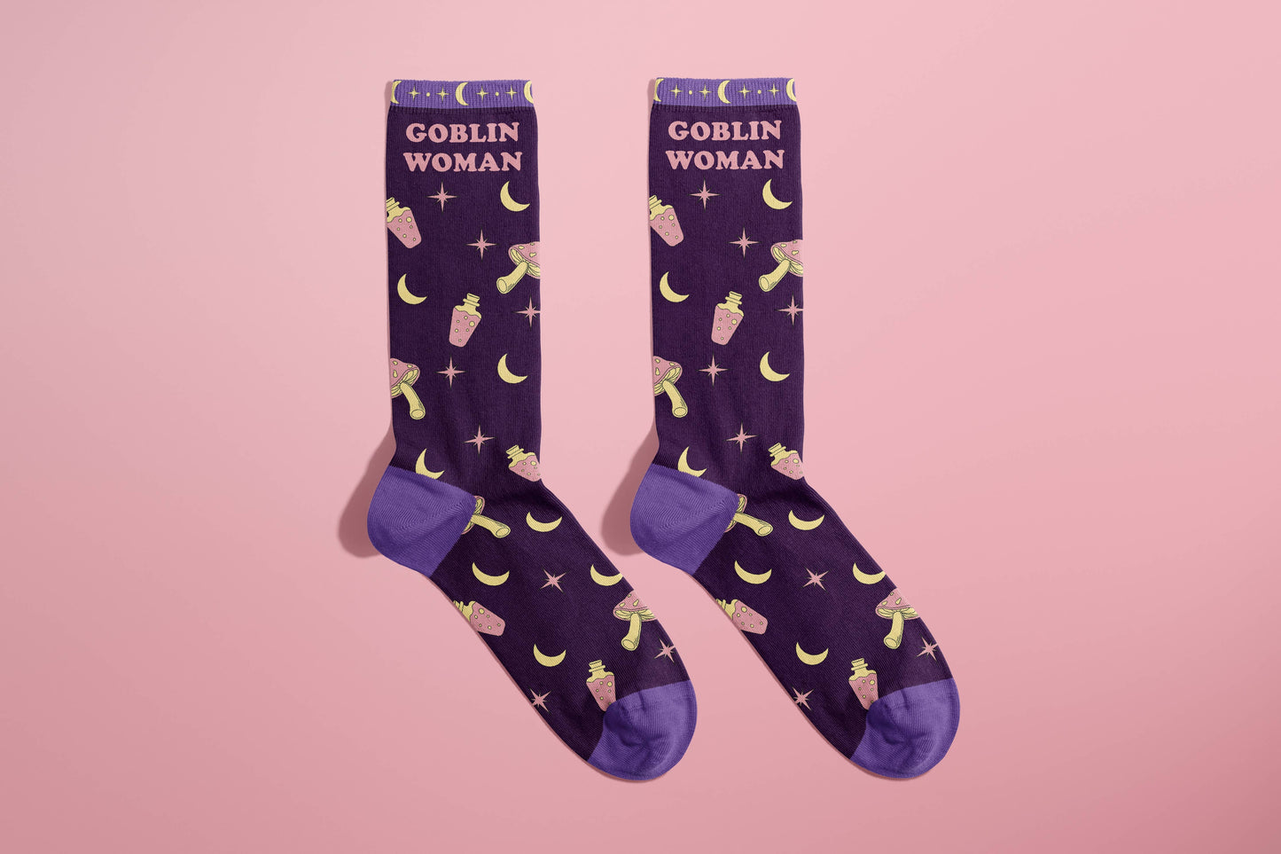 Goblin Woman Socks (funny socks, funny gifts