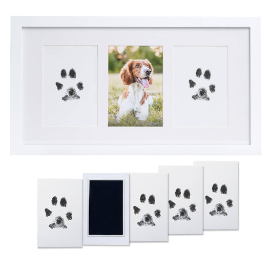 Pawprints 3-Opening Frame, Memorial Frame