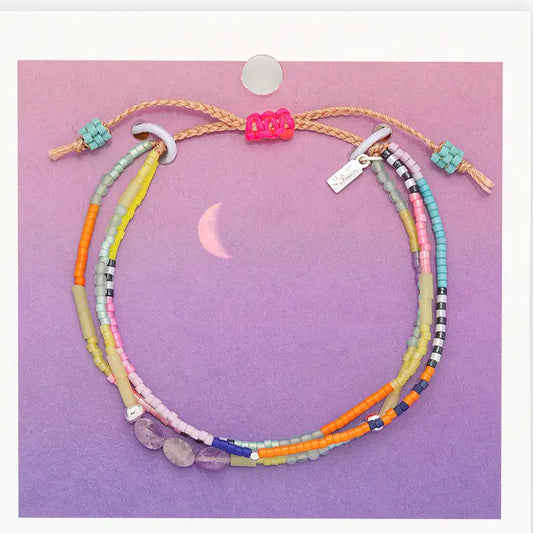 » Mixed Media Bracelet - Protection/Amethyst/Silver