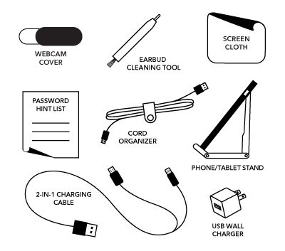 Mustard Unisex Tech Kit