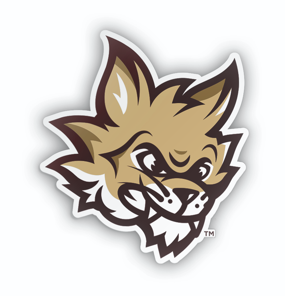 Texas State University Boko the Bobcat Mascot Car Decal