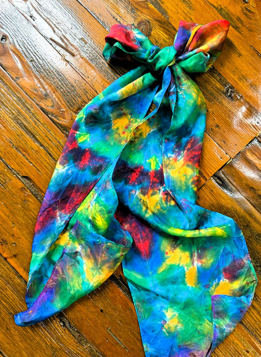 Hand Dyed Silk Scarves - 100% Silk