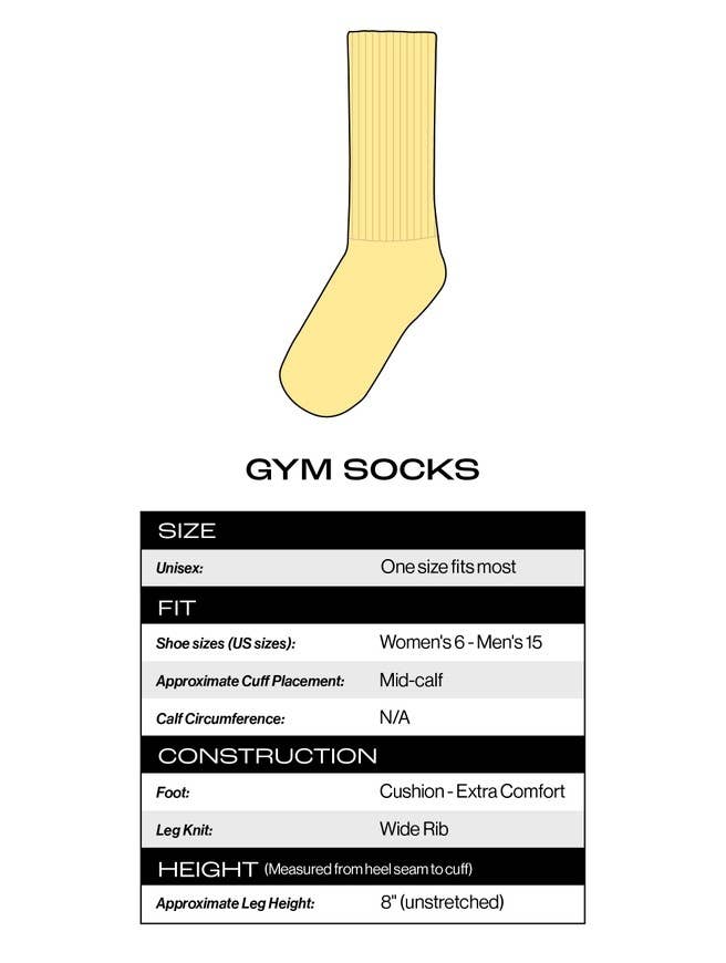 Guacamole Gym Crew Socks