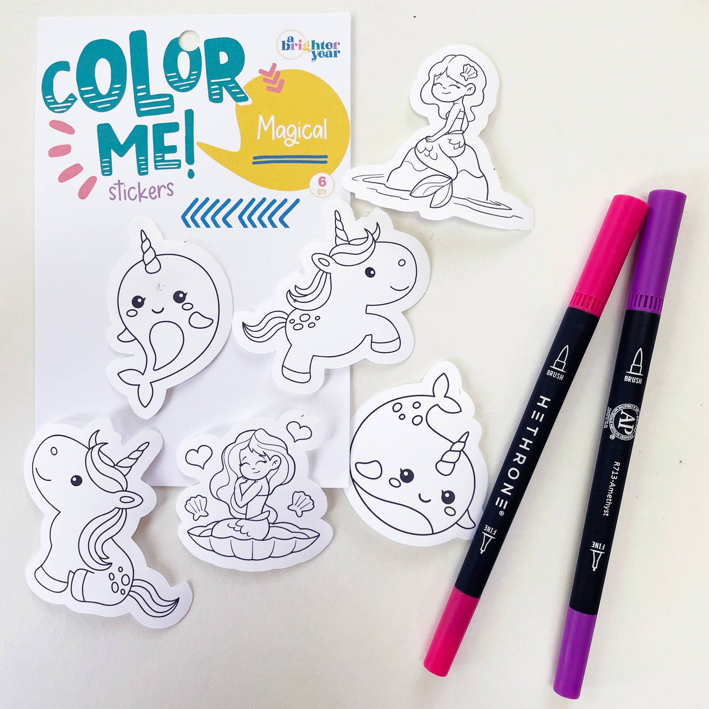 Color Your Own Magical Stickers