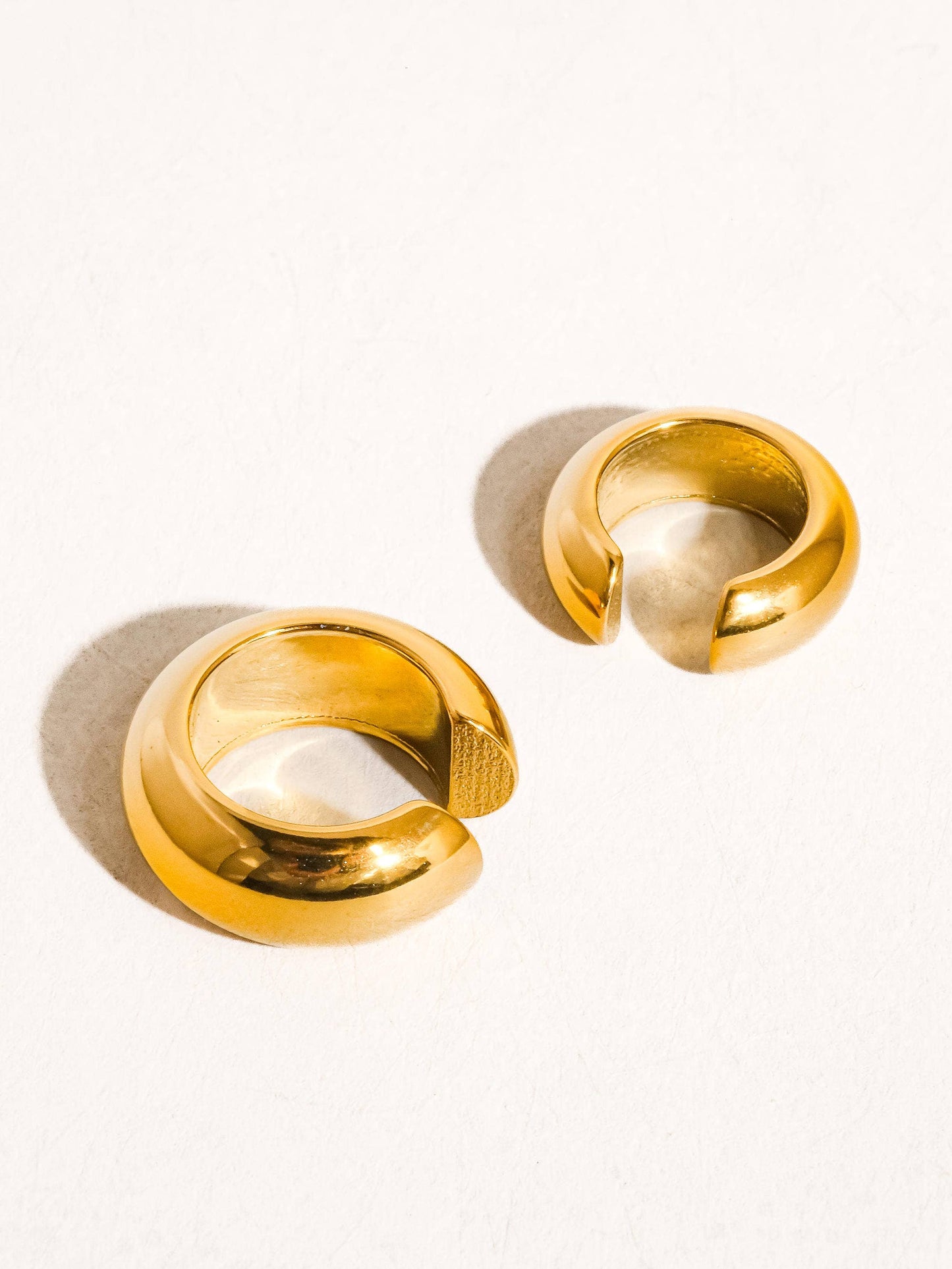18K Gold Non-Tarnish Small Ear Cuffs