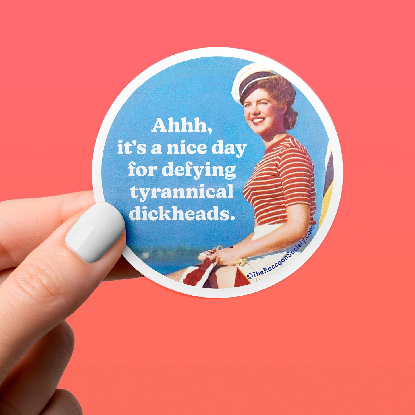 Funny Sticker - DEFYING - Political Humor