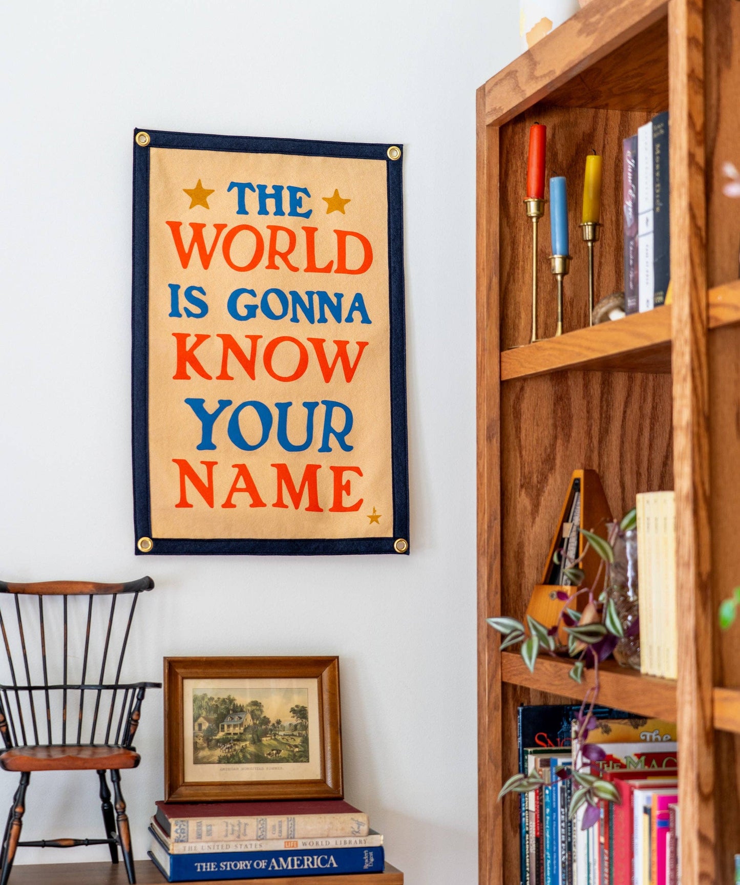 The World Is Gonna Know Your Name Camp Flag • Hamilton x Oxford Pennant