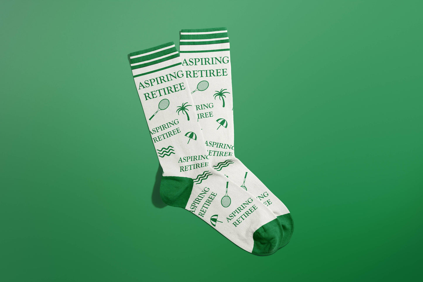 Aspiring Retiree Socks (Stocking Stuffer, funny