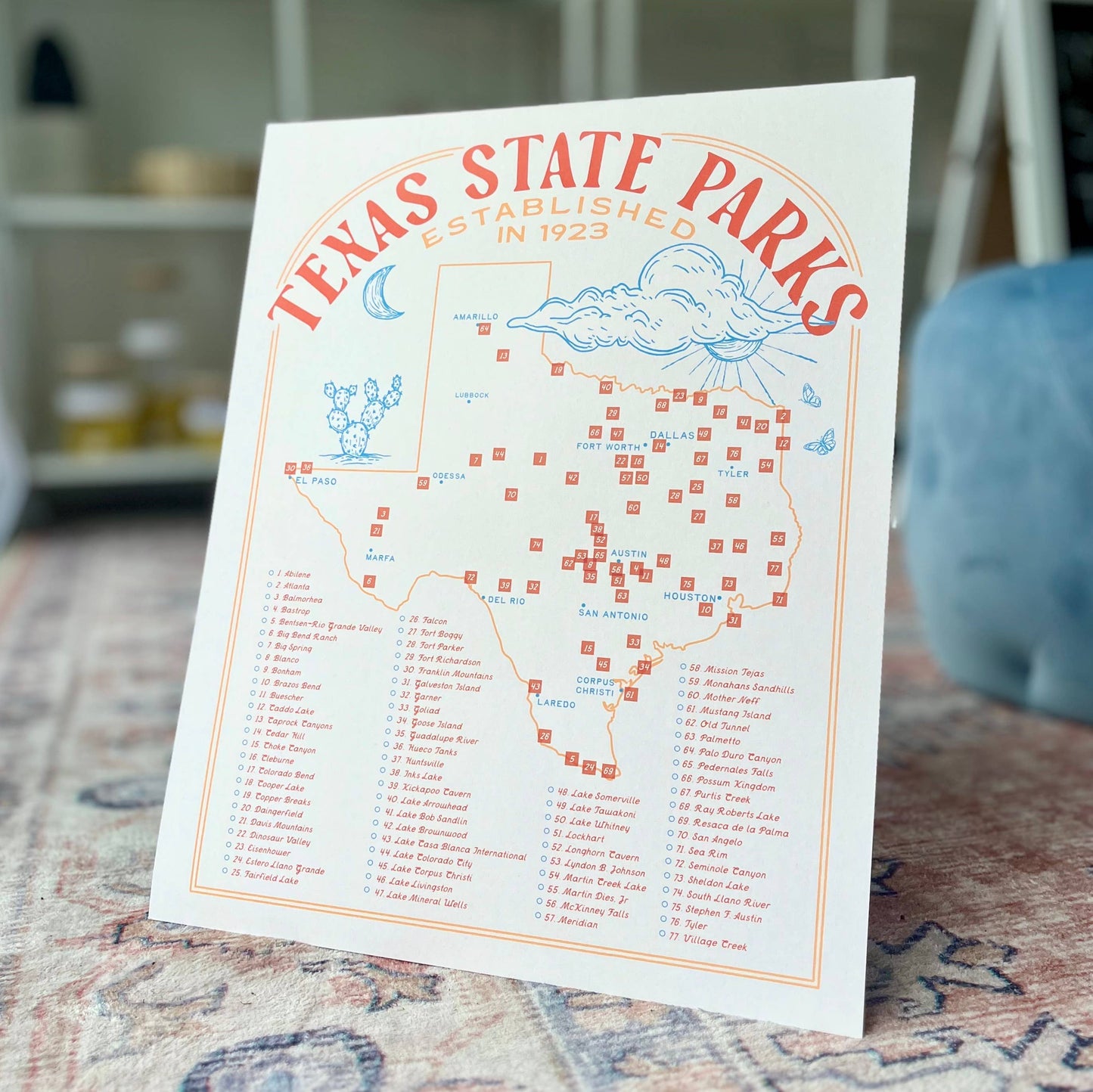 Texas State Park Map