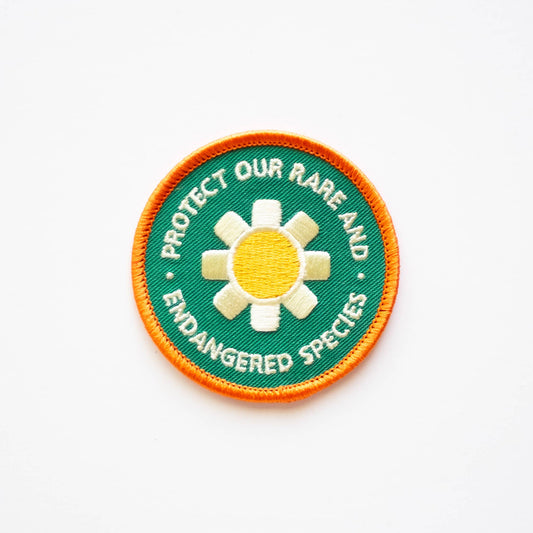 Protect Our Rare and Endangered Species Iron on Patch