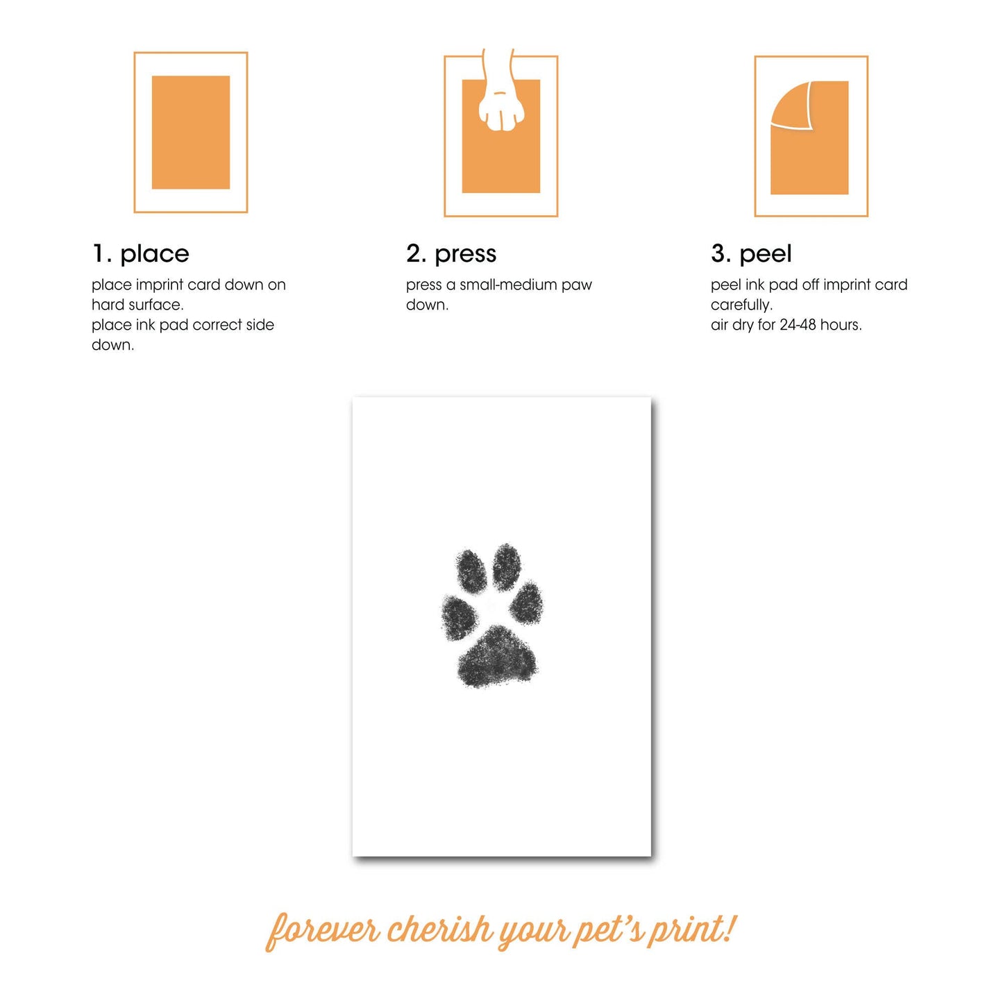 Pet Pawprint Clean-Touch Ink Pad, Black