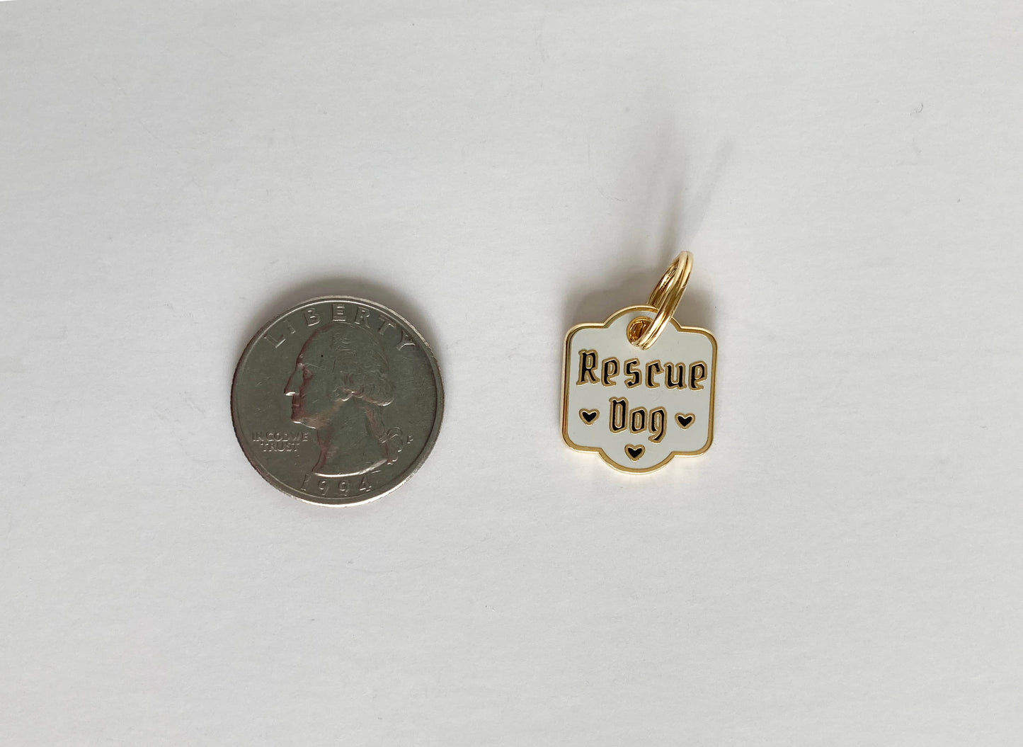 Rescue Dog Pet Collar Charm