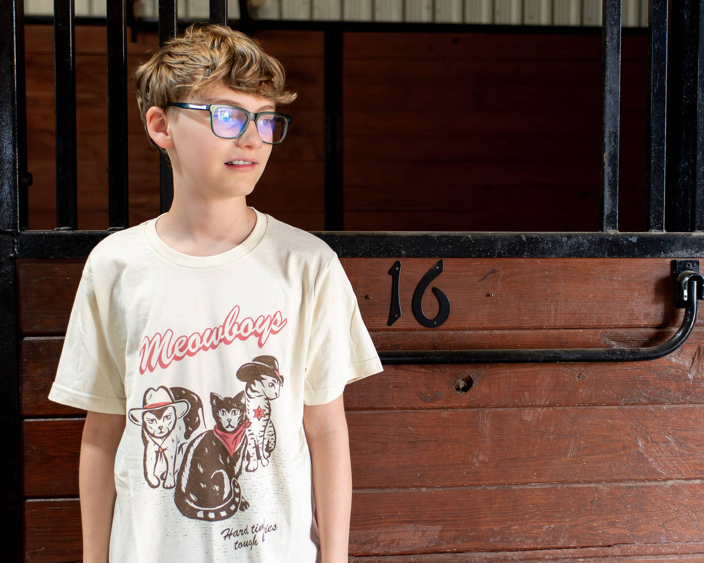 Meowboys Western Kids Tee