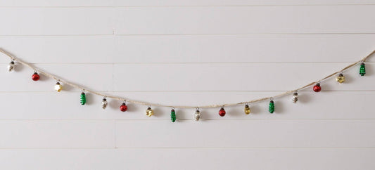 Mini Colored Glass Ornament Garland (PC)