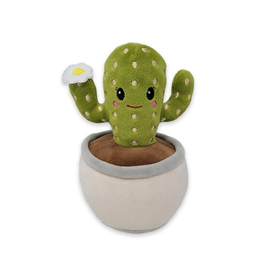 Squishy Saguaro Cactus Plush Animal Sitting 6" Tall