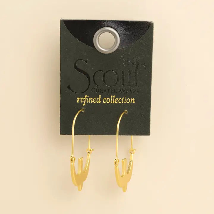 Refined Swallow Hoop - Gold