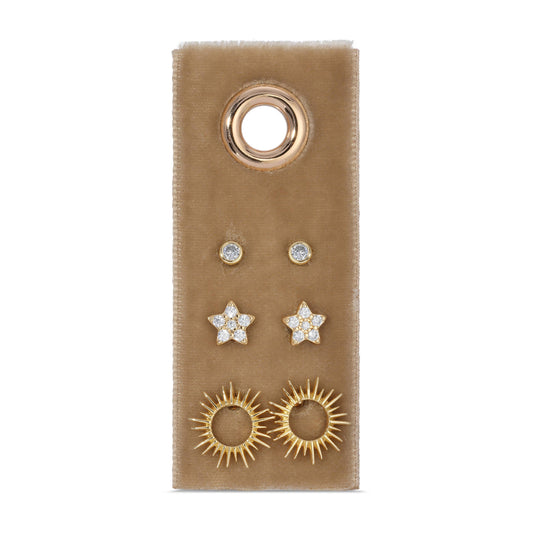 Flower Velvet Stud Gift Set