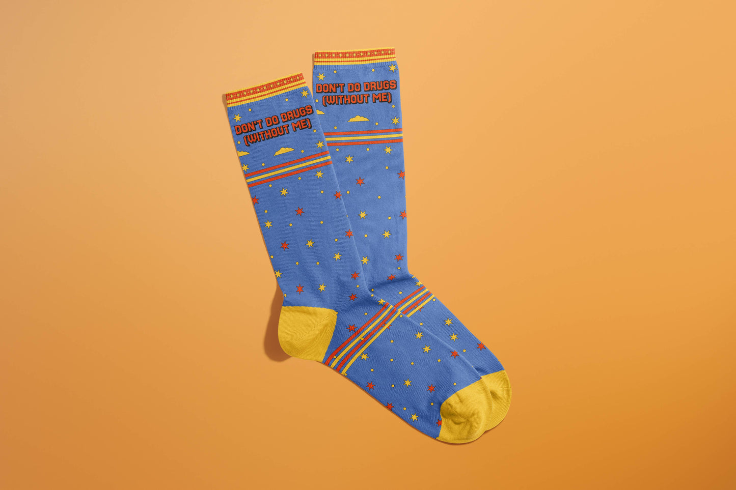 Don't Do Drugs (Without Me) Socks (funny socks, gift)