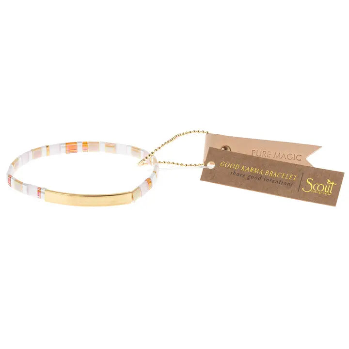 Good Karma Miyuki Bracelet - Pure Magic Neutral/Gold