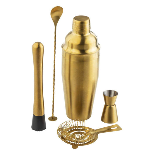 Bar Kit Gold (5-Piece) Gold, Stainless Steel (18-8)