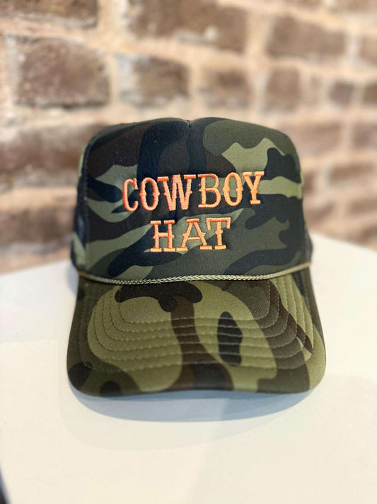 Cowboy Embroidery Trucker Hat Cap