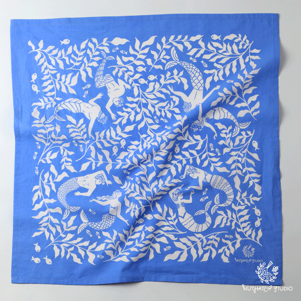 Cerulean Mermaid Bandana
