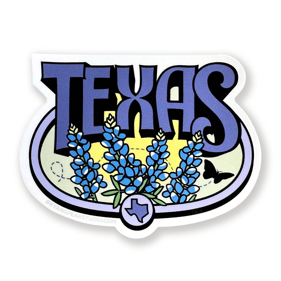 Texas Bluebonnets Sticker