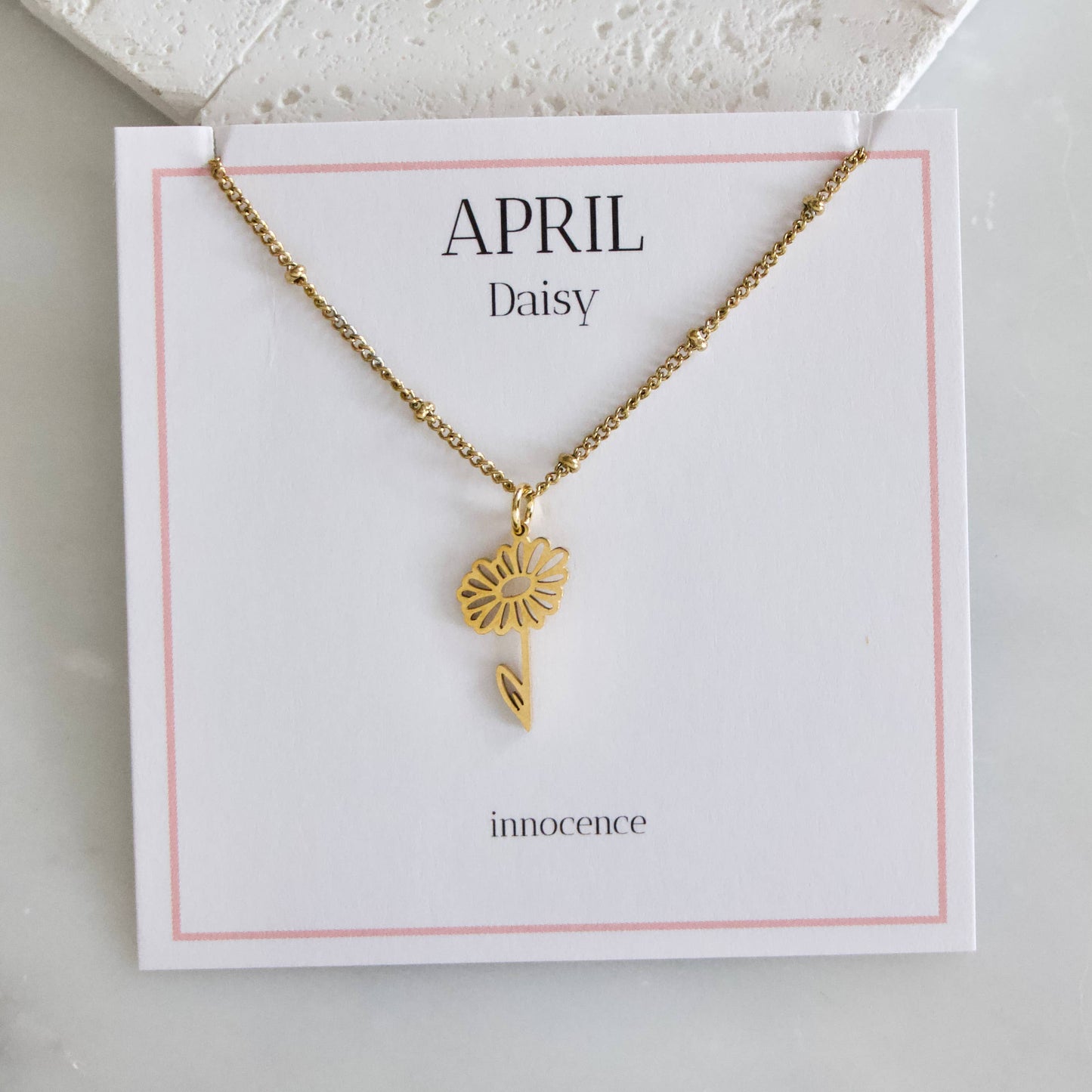 12 Birth Moth Flower Necklaces With Display