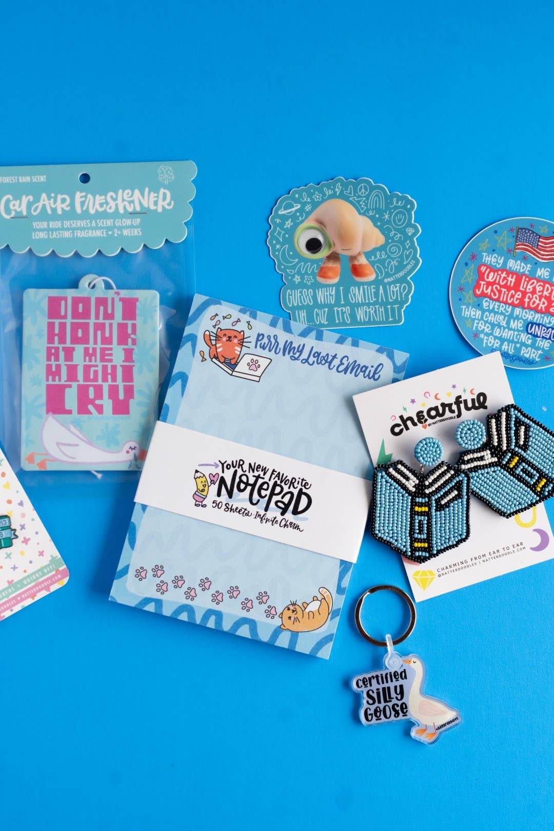 Marcel the Shell “Why I Smile a Lot” Waterproof  Sticker