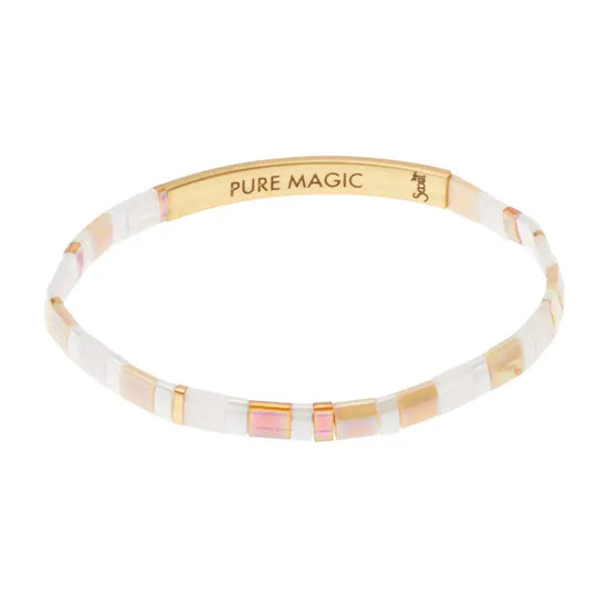 Good Karma Miyuki Bracelet - Pure Magic Neutral/Gold