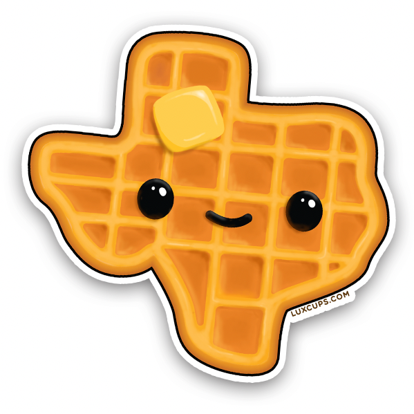 Texas Waffle Sticker