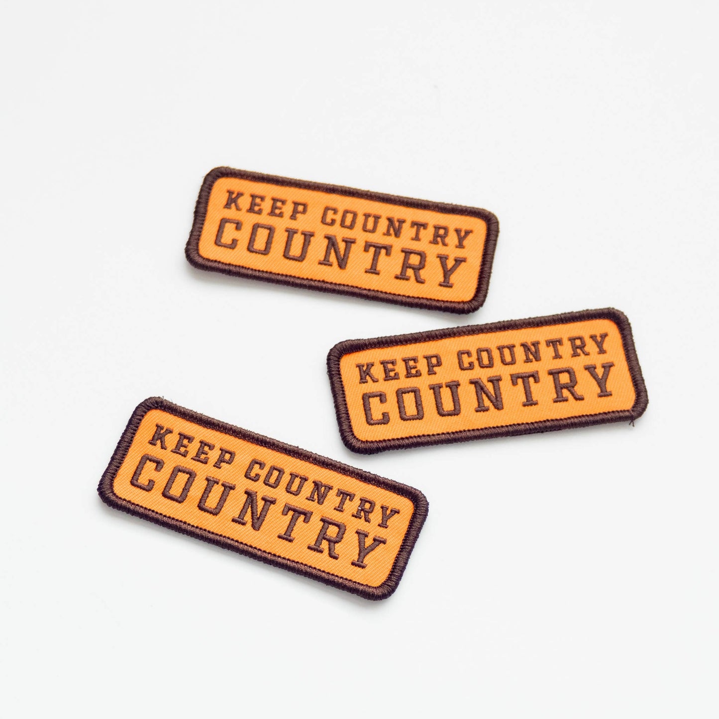 Keep Country, Country Embroidered Iron on Patch
