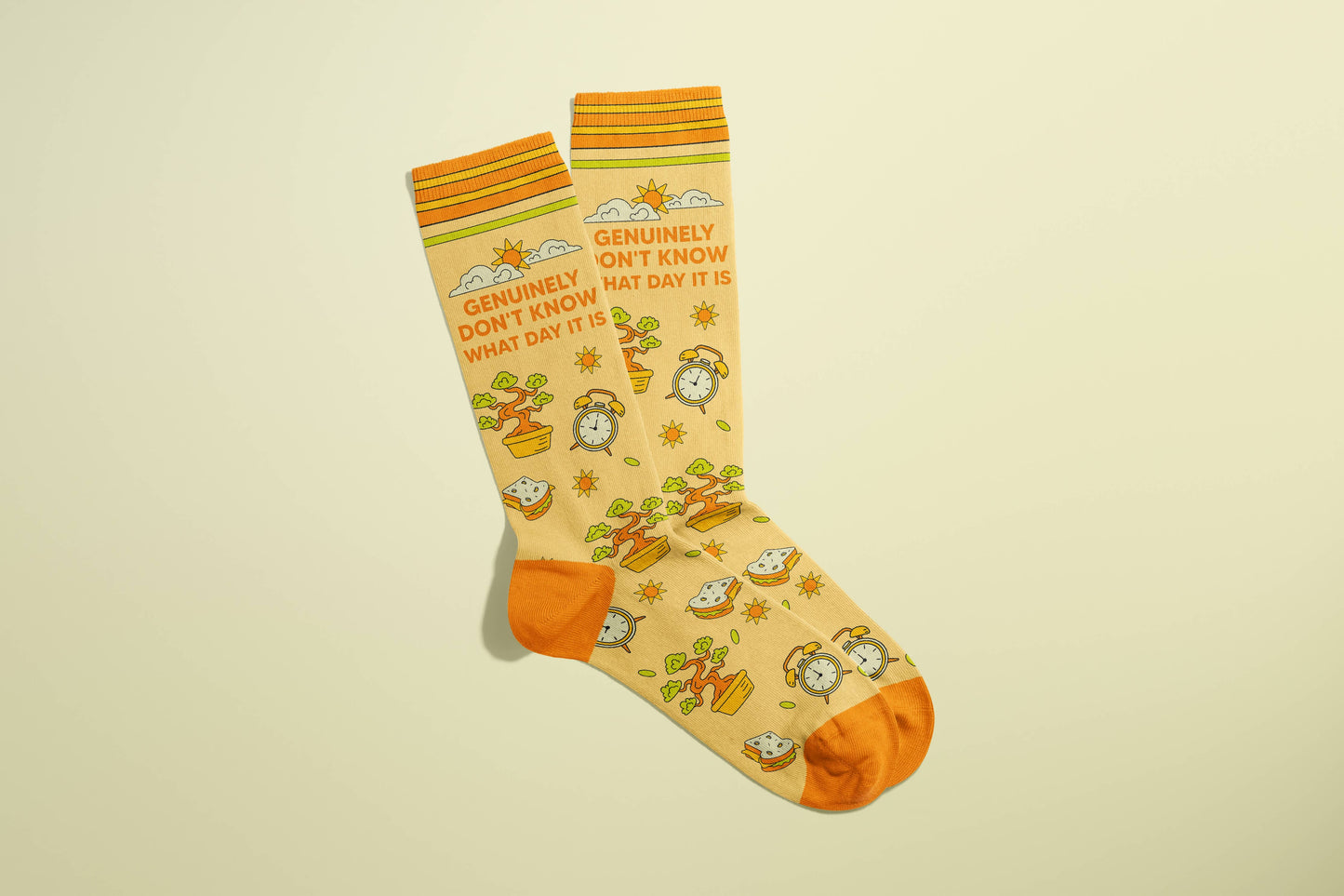 Don't know What Day It is Socks (stocking stufer, holiday