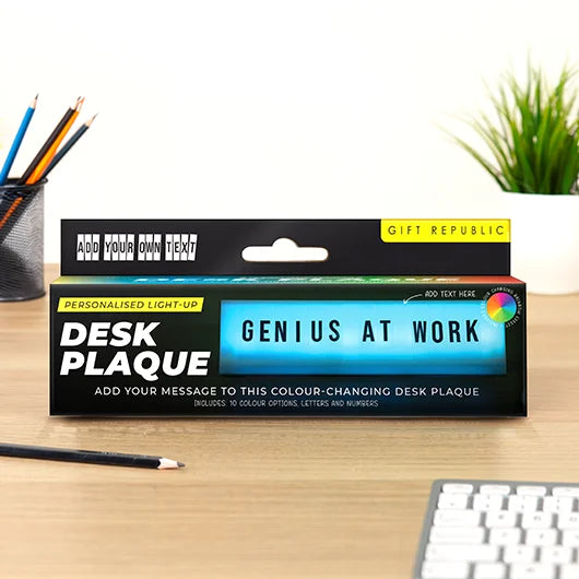 Light-Up Desk Plaque