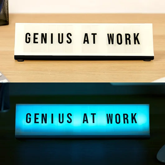 Light-Up Desk Plaque