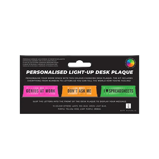 Light-Up Desk Plaque