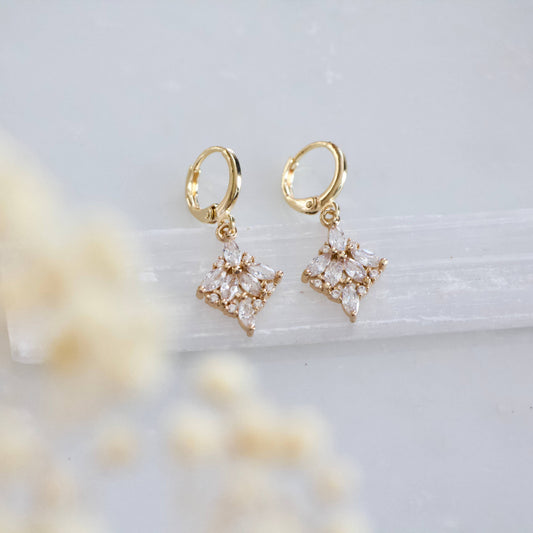 Crystal Huggie Earring