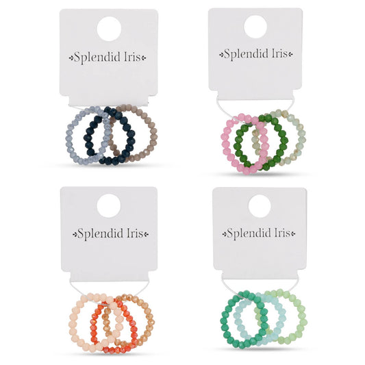 Set of 3 Crystal Rings