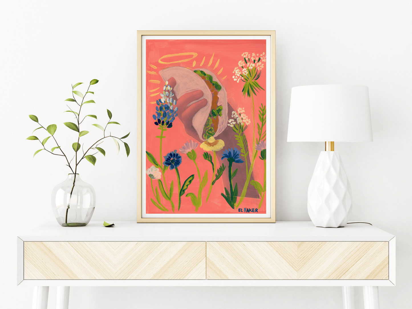 Texas Wildflowers Taco Print