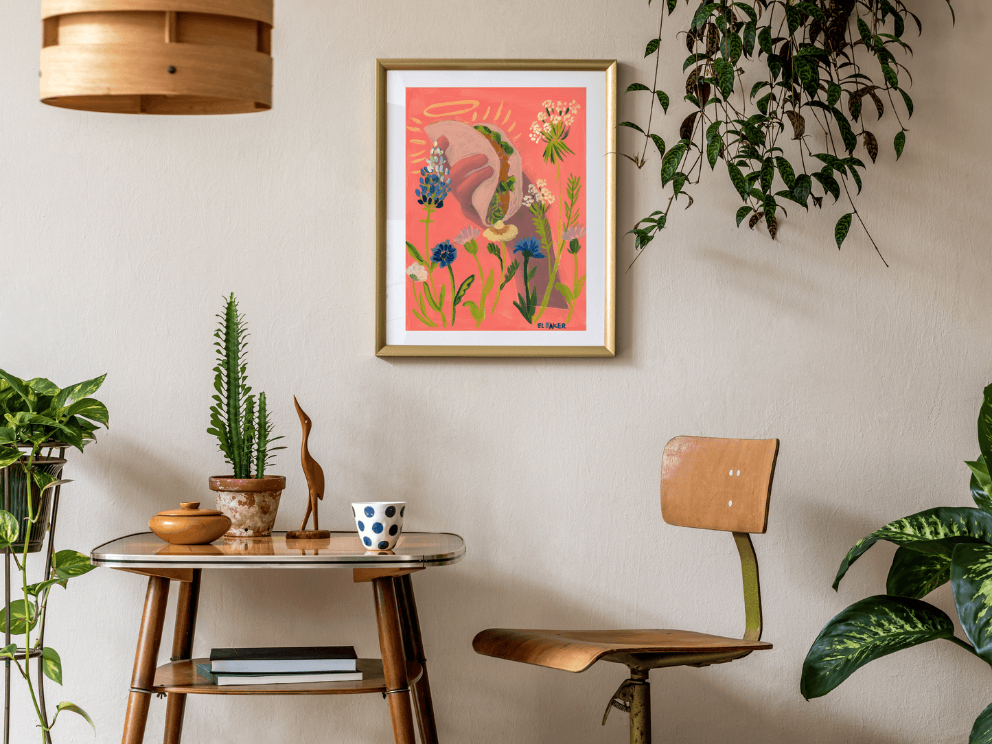 Texas Wildflowers Taco Print
