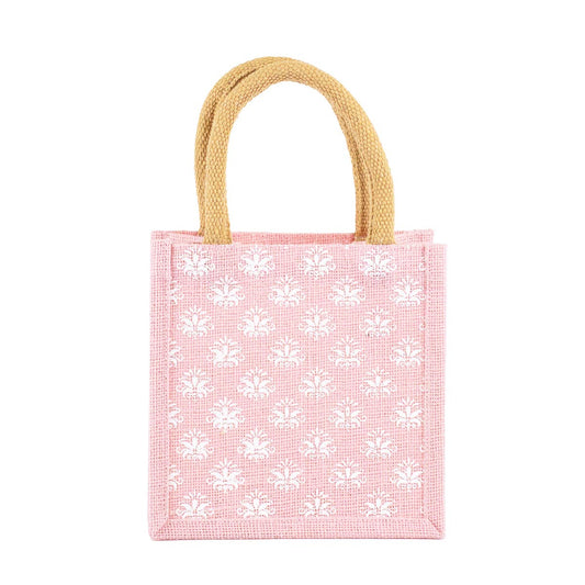 Kiara Petite Gift Tote   Pink/White   7x7x5