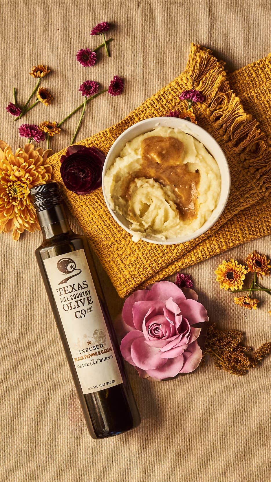 Black Pepper Garlic Infused Olive Oil -100ml