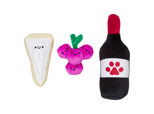 Pawrcuterie Board Dog Toys, Set of 3