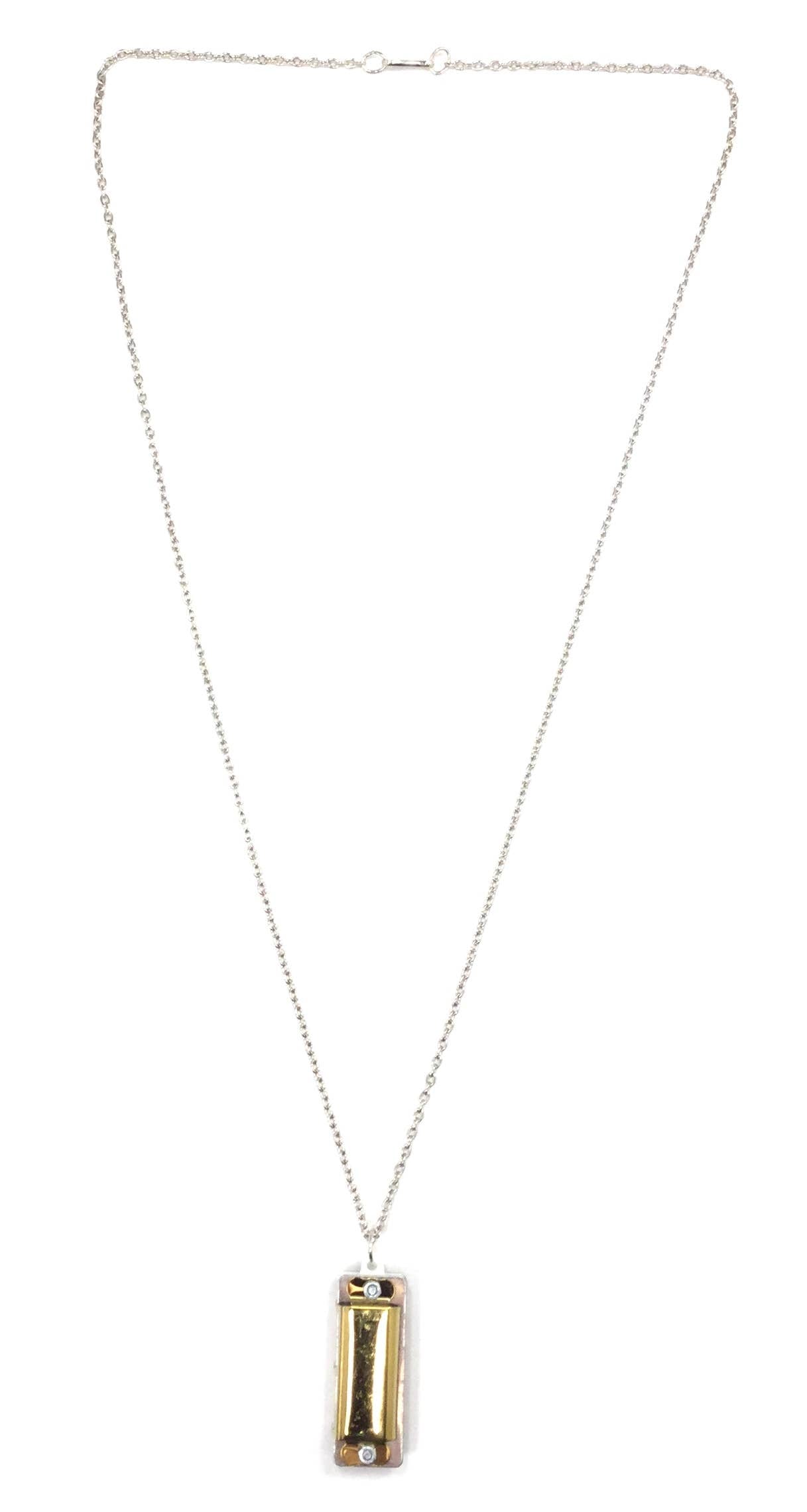 Harmonica Pendant Necklace