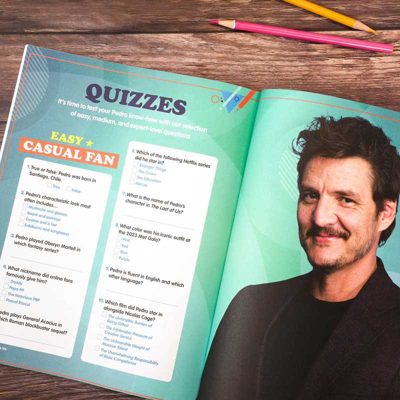 Pedro Pascal Coloring & Activity Book by Editors of Thunder Bay Press