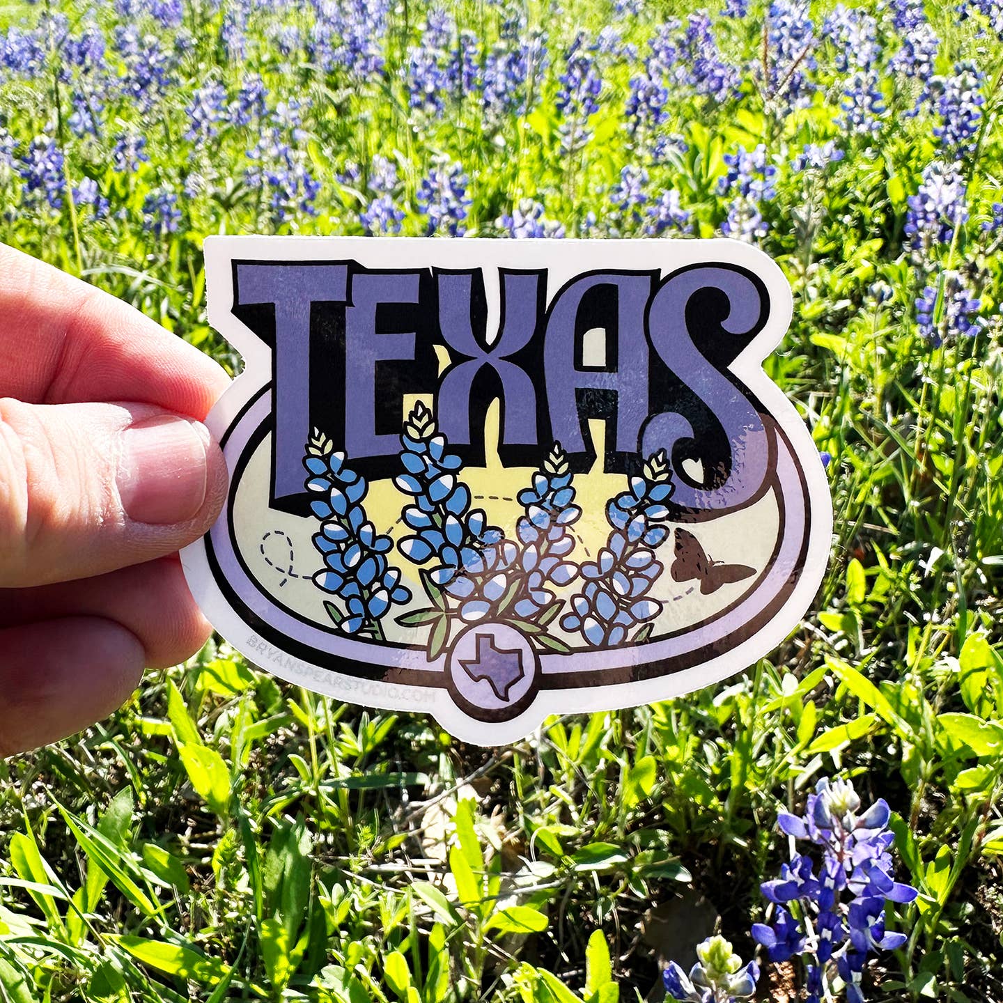 Texas Bluebonnets Sticker