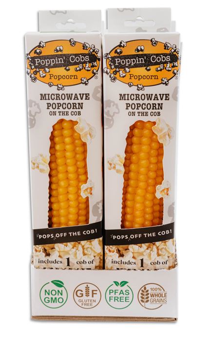 Poppin Cobs Original Microwave Popcorn On the Cob