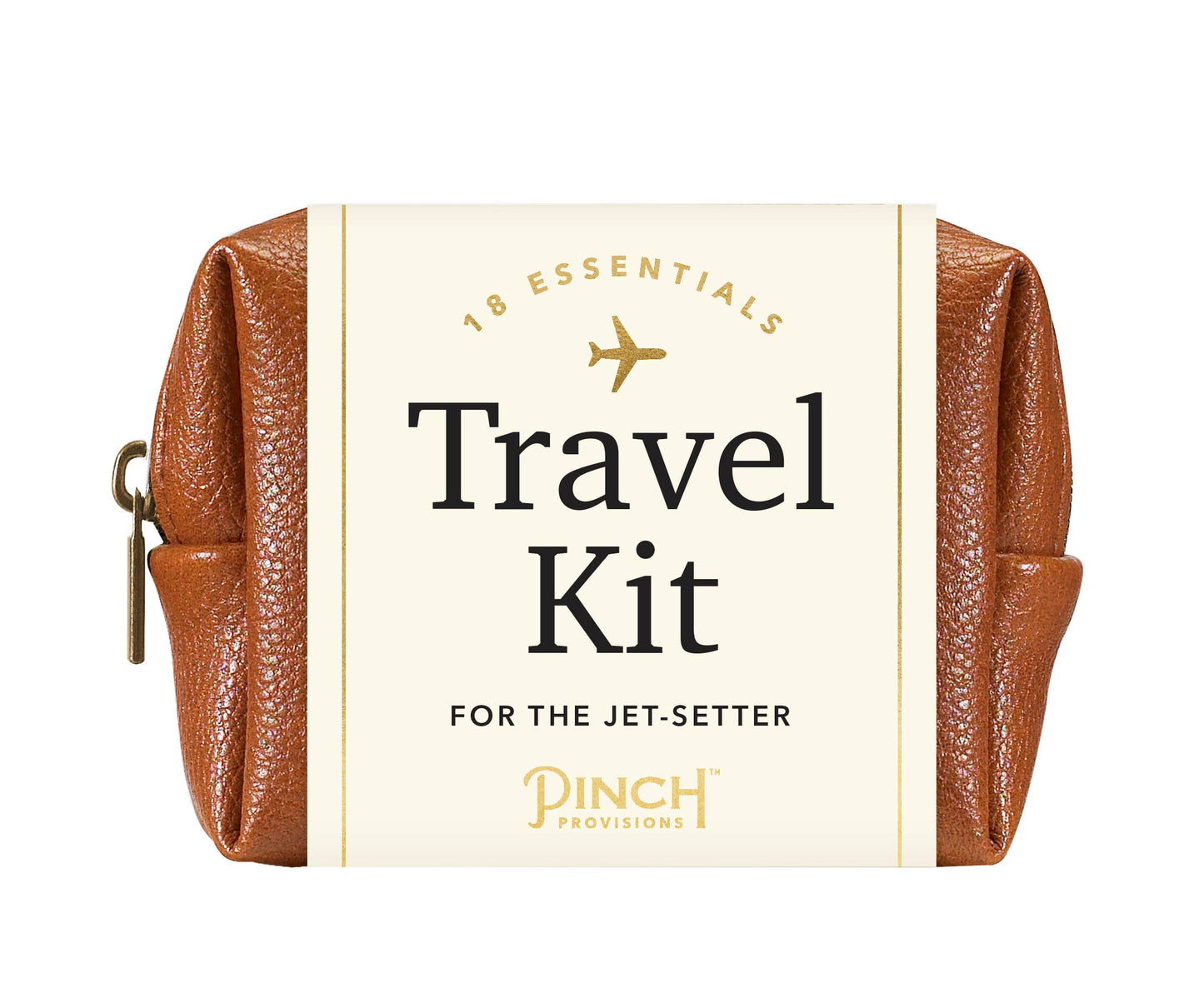 Cognac Unisex Travel Kit