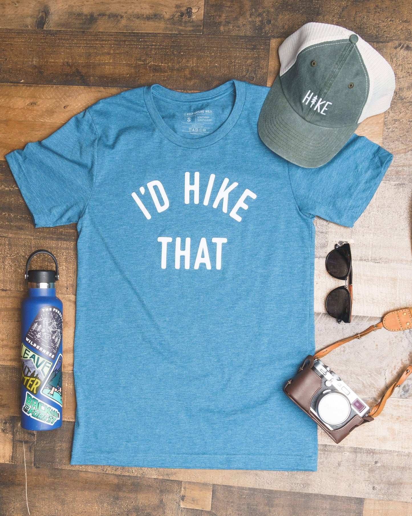 I'd Hike That Unisex Tee | Glacier Blue